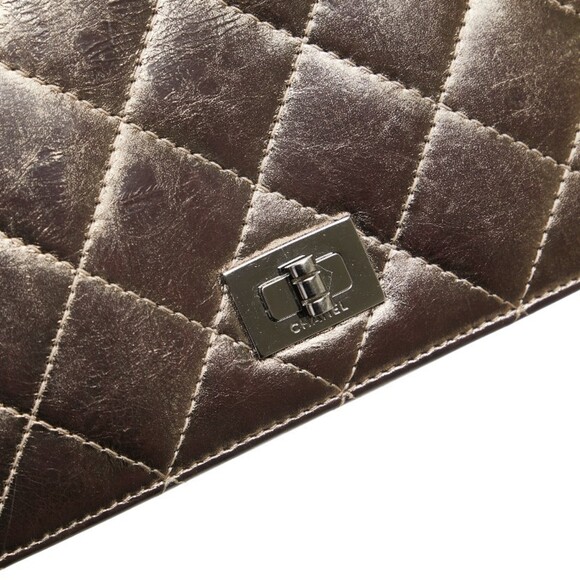 CHANEL Gold Leather Wallet
